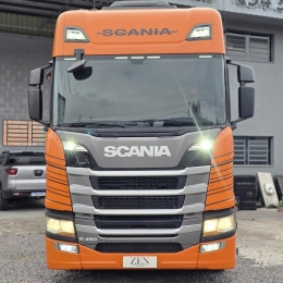 SCANIA - R-450 A6X2 - 2020/2021 - Laranja - Sob Consulta