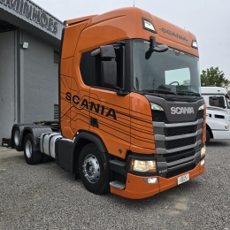 SCANIA - R-450 A6X2 - 2020/2021 - Laranja - Sob Consulta