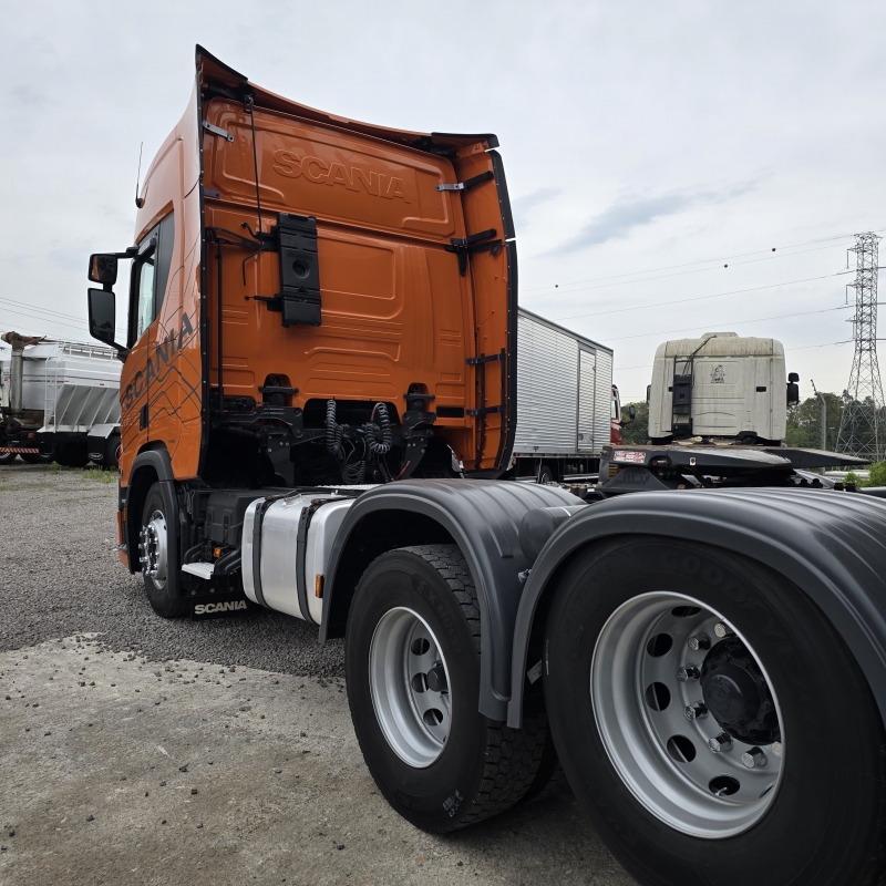 SCANIA - R-450 A6X2 - 2020/2021 - Laranja - Sob Consulta